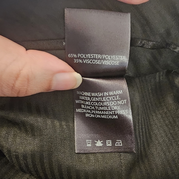 Blue Kenneth Cole Reaction Men's Grid Dress Pants - Picture 8 of 11